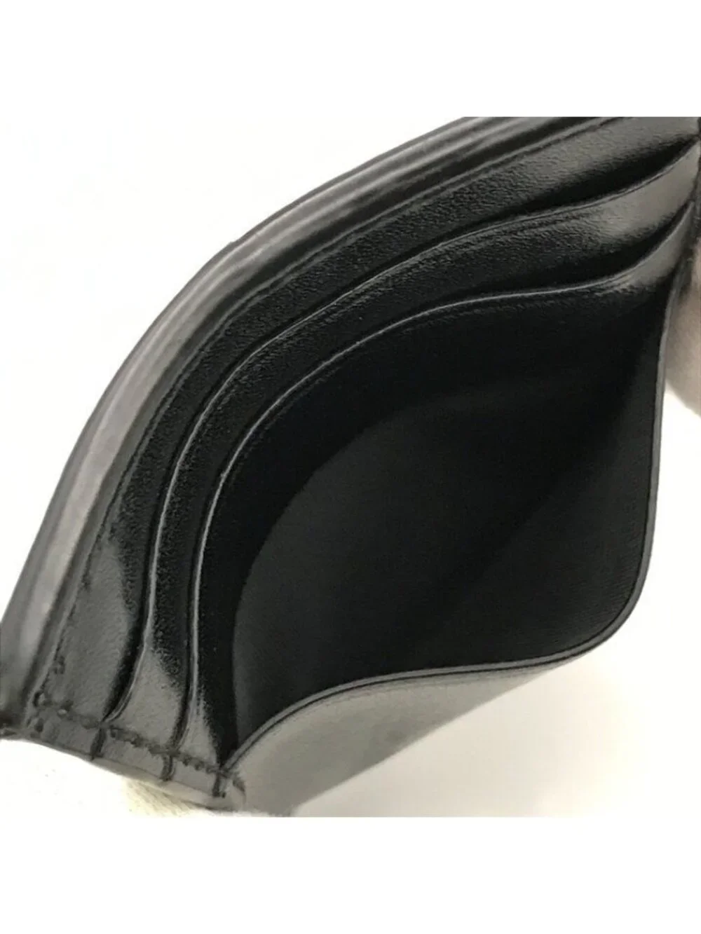 Bottega Veneta Intrecciato Leather Card Case Wallet Black